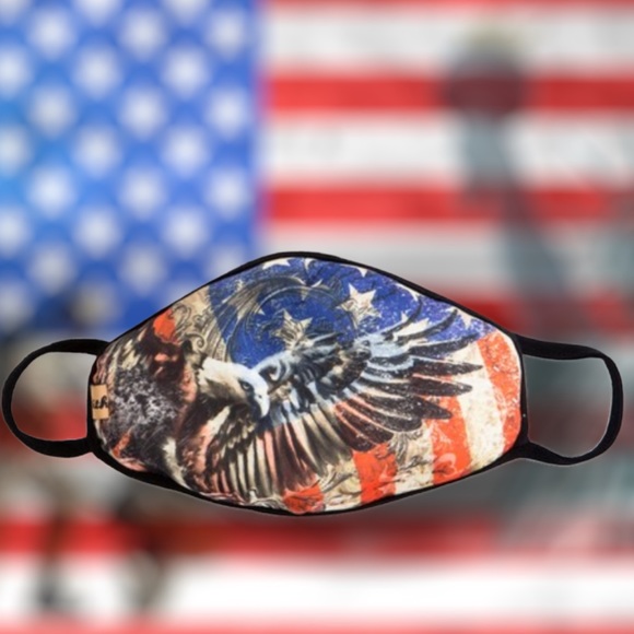 Flag Eagle Protective Reusable Washable Face Mask - Picture 3 of 7
